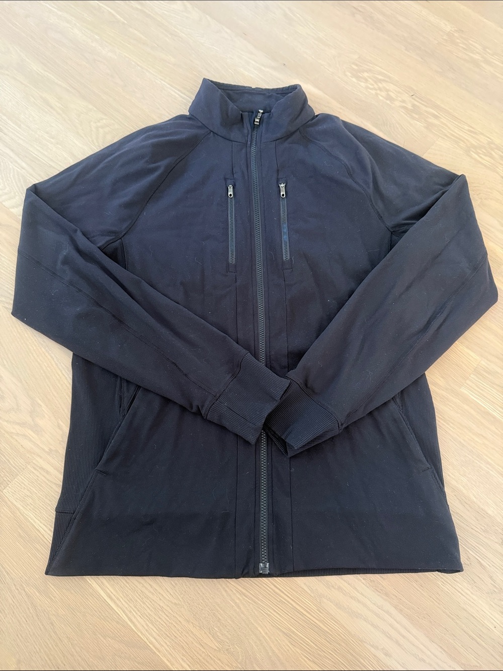 Lululemon Men's Black Full-Zip Track Sweatshirt Jacket Large